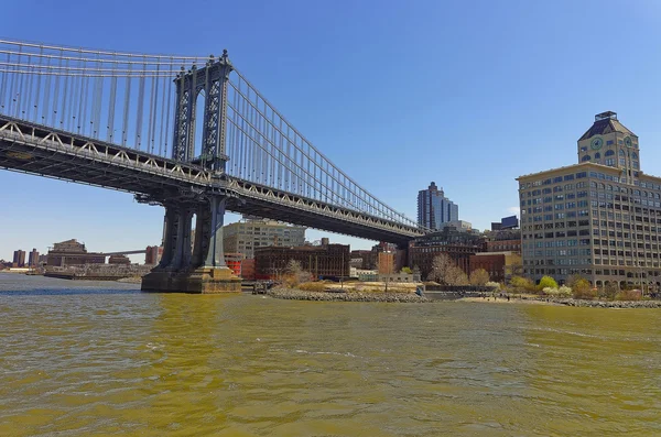 Manhattan-híd Kelet-folyó — Stock Fotó