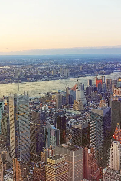 Aerial view on Midtown Manhattan of New York — Zdjęcie stockowe