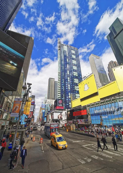 Vista de la calle en Broadway en Times Square — Foto de Stock