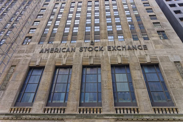 Fragment van American Stock Exchange Building — Stockfoto