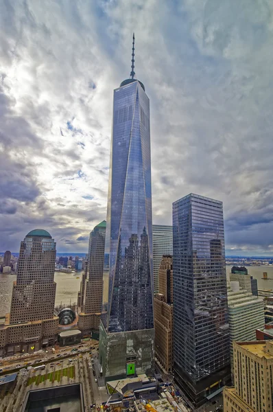 Vista aérea da Torre Nacional Memorial e Liberdade do 11 de Setembro — Fotografia de Stock