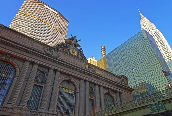 Street view of the Entrance in Grand Central Terminal Building — Stock Photo, Image