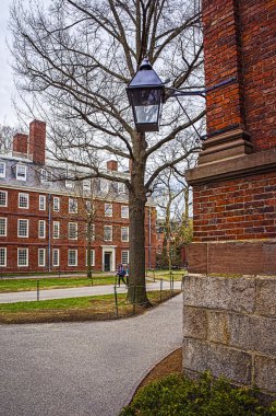 Dormitory at Harvard Yard of Harvard University clipart