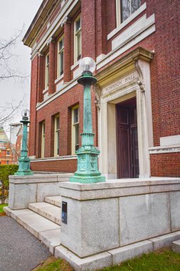 Robinson Hall in Harvard Yard in Harvard University in Cambridge clipart