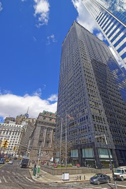 Aşağı Manhattan Financial District sokak görünümü