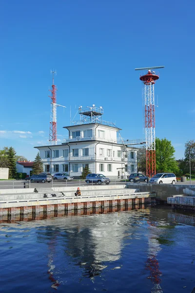 Building of harbor master at port in Ventspils