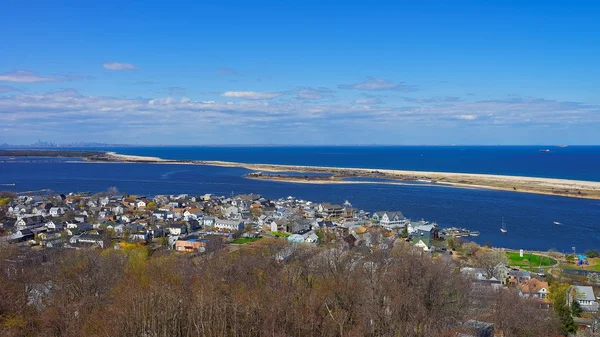 Casas y Océano Atlántico en Sandy Hook —  Fotos de Stock