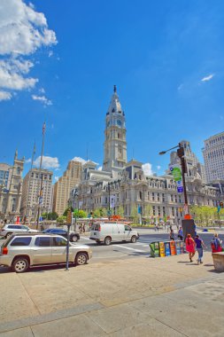 Philadelphia City Hall Kule william Penn heykel ile