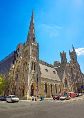 Philadelphia Eski Şehir Masonik Tapınağı ve sokak