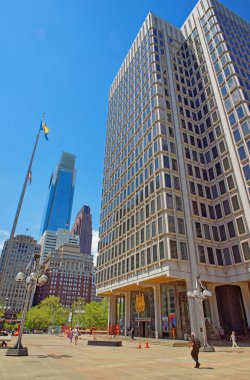Philadelphia Pa Belediye Hizmetleri Binası ve gökdelenler
