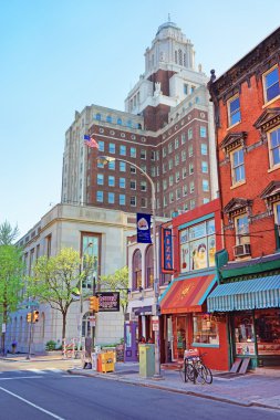 Amerika Birleşik Devletleri Custom House 2 sokaktan Philadelphi görüntülendi