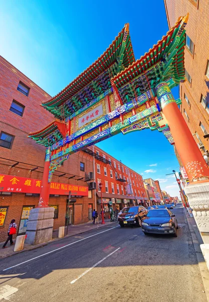 Puerta en Chinatown en Filadelfia de PA — Foto de Stock