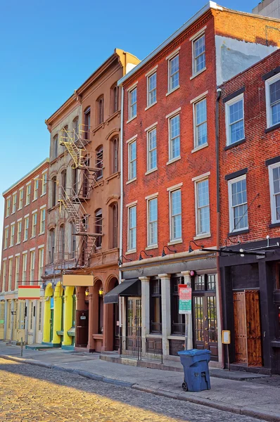 Casas antiguas en la Ciudad Vieja de Filadelfia — Foto de Stock