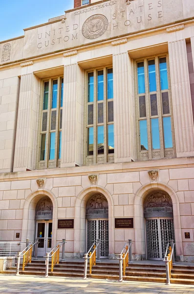 Estados Unidos Custom House Building em Chestnut Street, na Filadélfia — Fotografia de Stock