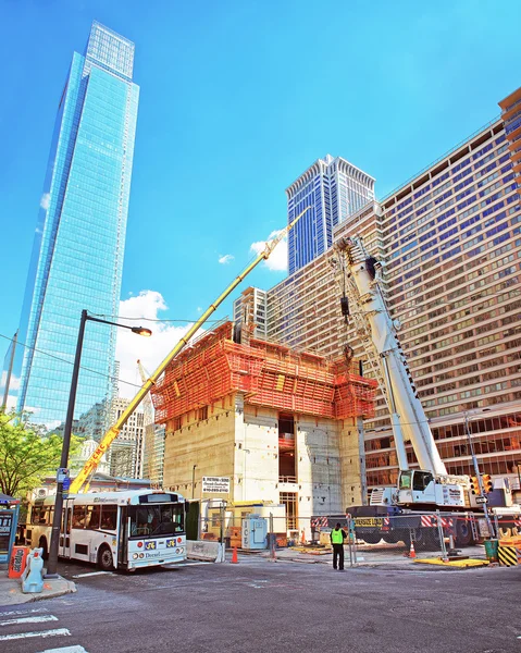 Construction in Arch Street in Philadelphia in PA — Stock Photo, Image