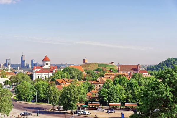 Castello superiore e Cattedrale di Theotokos a Vilnius in Lituania — Foto Stock
