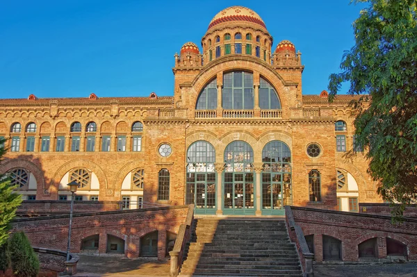 Entrada en el Hospital de Sant Pau de Barcelona — Foto de Stock