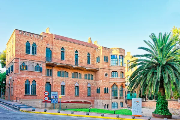 Fachada del edificio del Hospital de Sant Pau de Barcelona — Foto de Stock