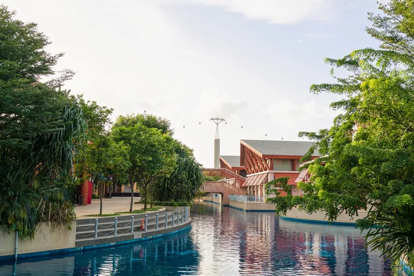 Resorts World Sentosa na wyspie Sentosa w Singapurze — Zdjęcie stockowe