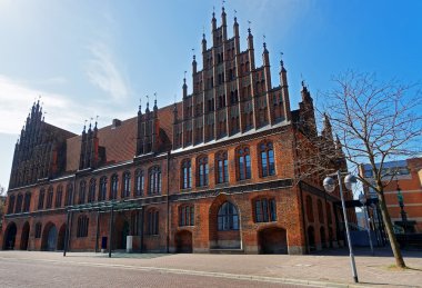 Almanya'da Hannover Pazar Meydanı'nda Eski Belediye Binası