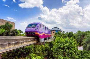 Sentosa Express monorail train of Singapore  clipart