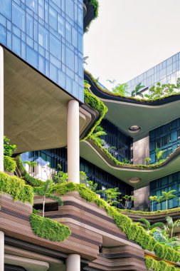 Singapur bina balkon modern mimarisi