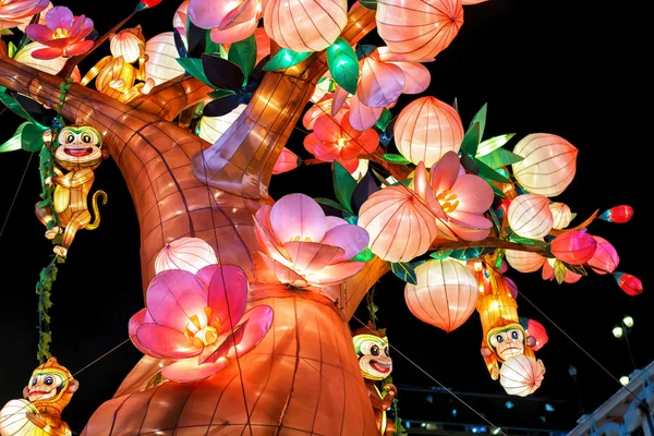 Singapur Chinatown Çin Yeni Yılı için Dekorasyon — Stok fotoğraf