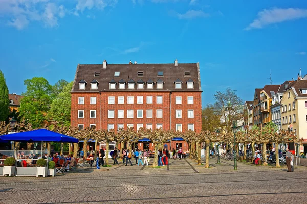 Gamla stadskärnan i Düsseldorf i Tyskland — Stockfoto
