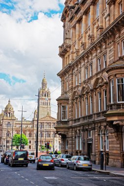 On George Square Glasgow Glasgow şehir Chambers