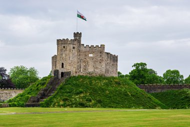 Galler'deki Cardiff Cardiff kule Şato izle