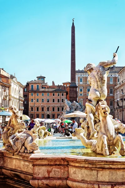 Fountain of Neptune Fountain of four Rivers in Piazza Navona
