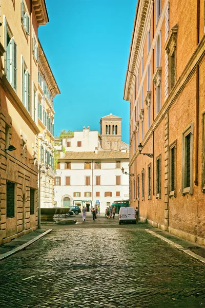 Via degli Staderari Street Roma İtalya'da — Stok fotoğraf