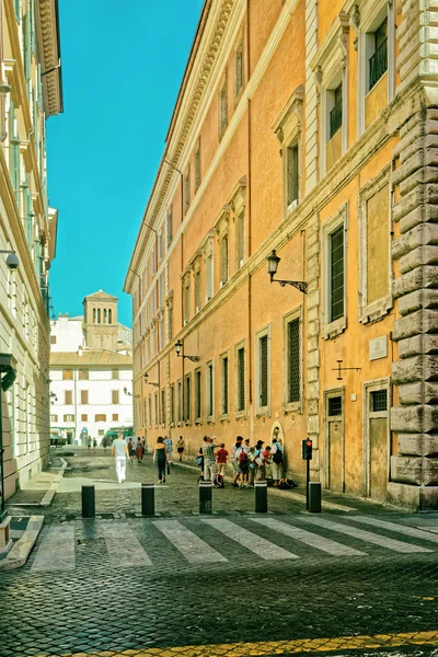 Via degli Staderari Street en Roma de Italia — Foto de Stock