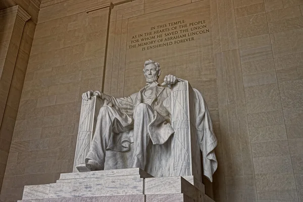Pomnik Abrahama Lincolna w Waszyngtonie USA — Zdjęcie stockowe