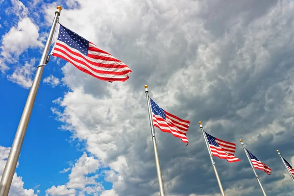 Banderas de los Estados Unidos de América — Foto de Stock