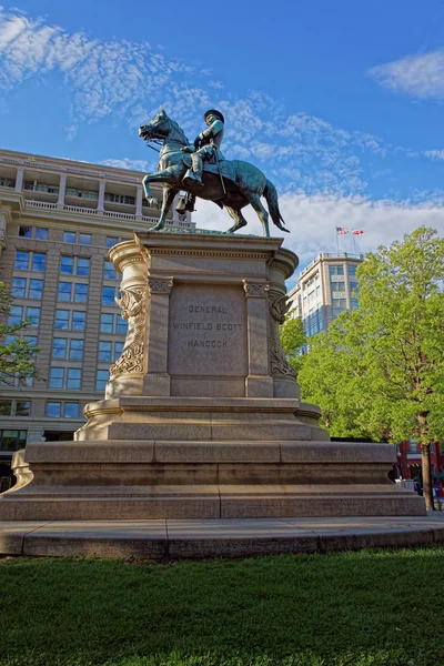 Estatua del general Winfield Scott Hancock en Washington DC — Foto de Stock