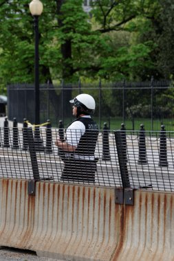 Washington Dc'de görev başında olan polis