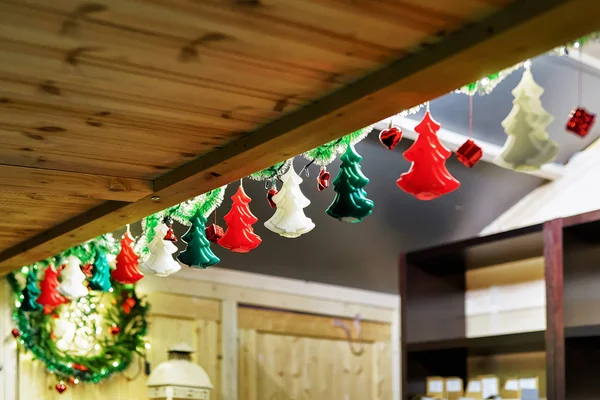Candele di cera colorate al mercatino di Natale di Vilnius — Foto Stock