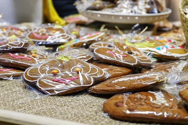 Pepparkakor cookies på Vilnius julmarknad — Stockfoto