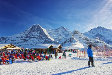 Kışın açık salon Spor swiss alps Highlands resort