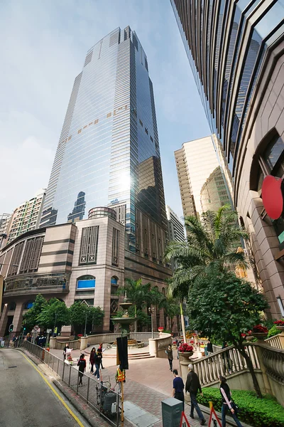 Vista de rascacielos en el centro de Hong Kong — Foto de Stock