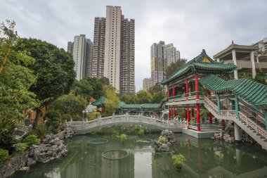 Hong Kong'da geleneksel Çince Bahçe park