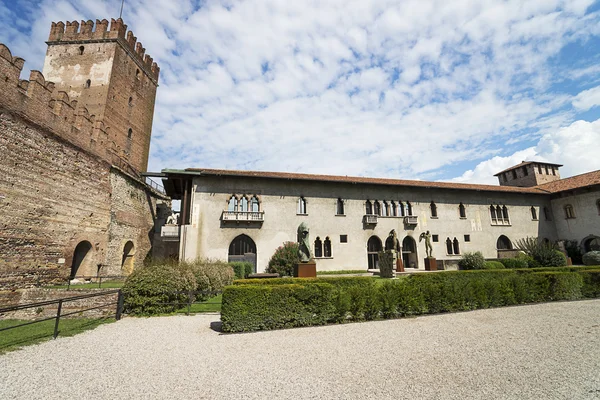 Cantiere interno del vecchio castello di Verona — Foto Stock