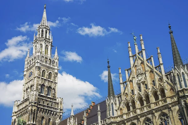 Munique vista da prefeitura de Marienplatz — Fotografia de Stock