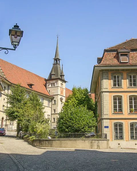 Ayuntamiento de Lausana (Hotel de Ville) en verano — Foto de Stock