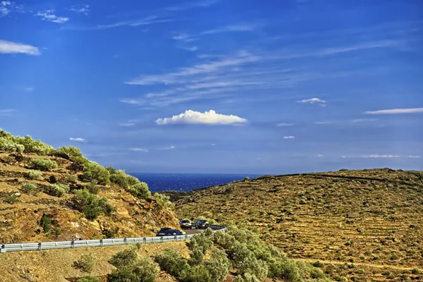 Strada serpentina in Provenza montagne — Foto Stock