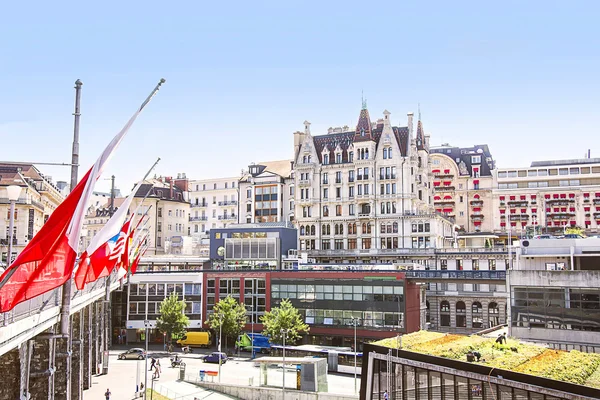 Yaz aylarında Lozan sokak görünümü