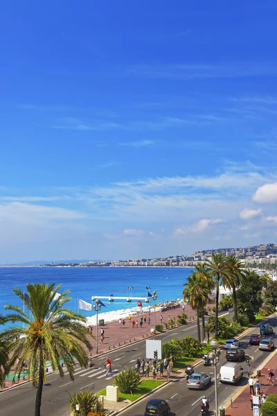 Promenade d Anglais à Nice, France — Photo