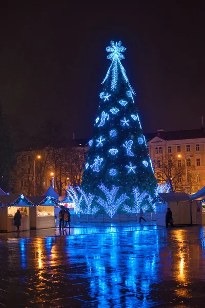圣诞假期公平在大教堂广场 — 图库照片