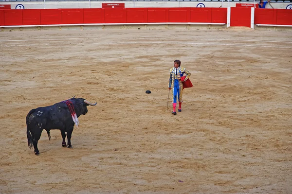 Corrida all'arena della Plaza Monumental de Barcelona — Foto Stock